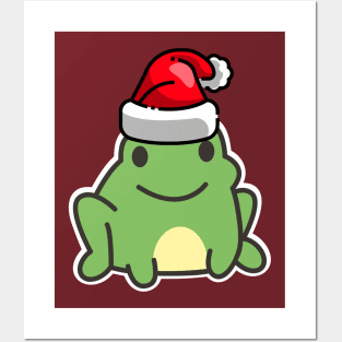 Santa Frog Posters and Art